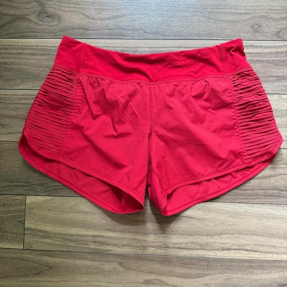 Lululemon Run: Bright At Night Shorts | Currant | Size 8 | Reflective | 4” Insea - Picture 3 of 7